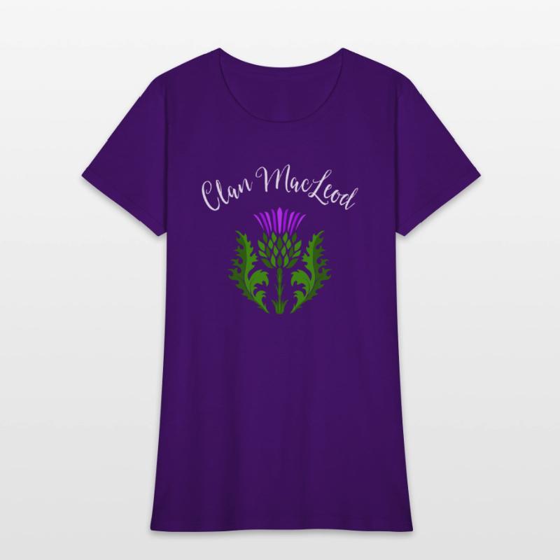 Clan MacLeod Surname Thistle Flower Scottish Clan