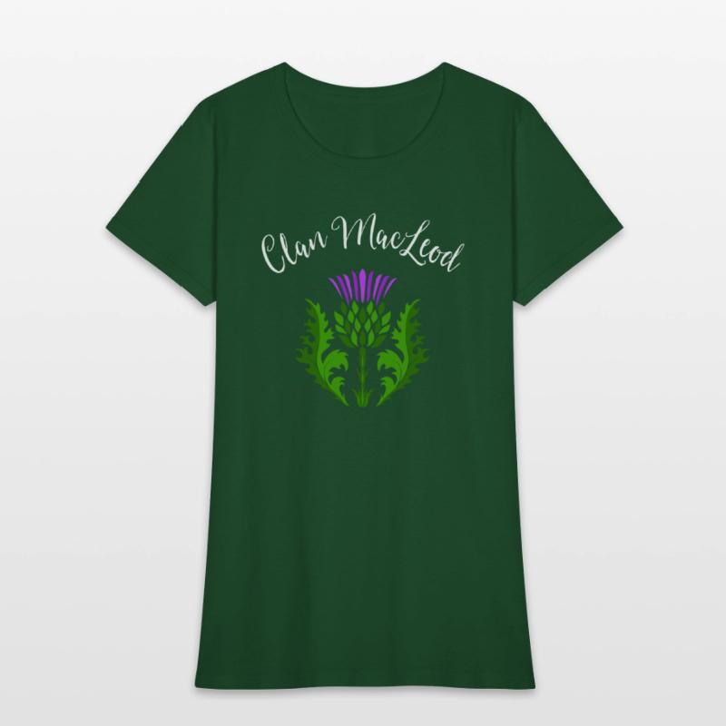 Clan MacLeod Surname Thistle Flower Scottish Clan