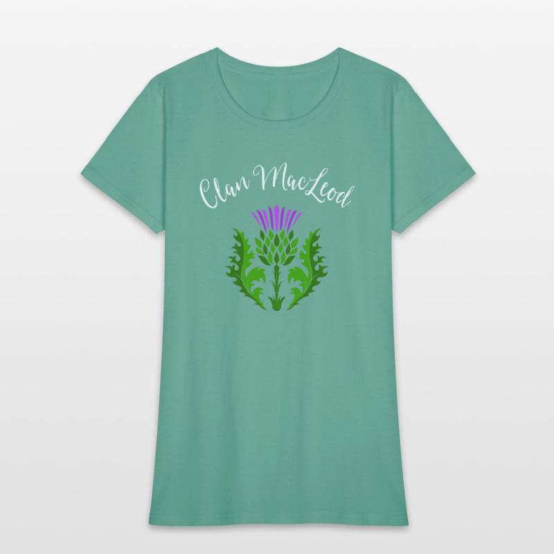 Clan MacLeod Surname Thistle Flower Scottish Clan