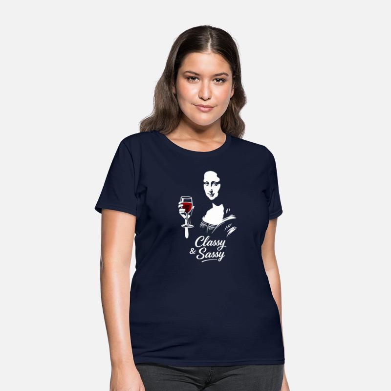 Classy & Sassy Mona Lisa with Red Wine