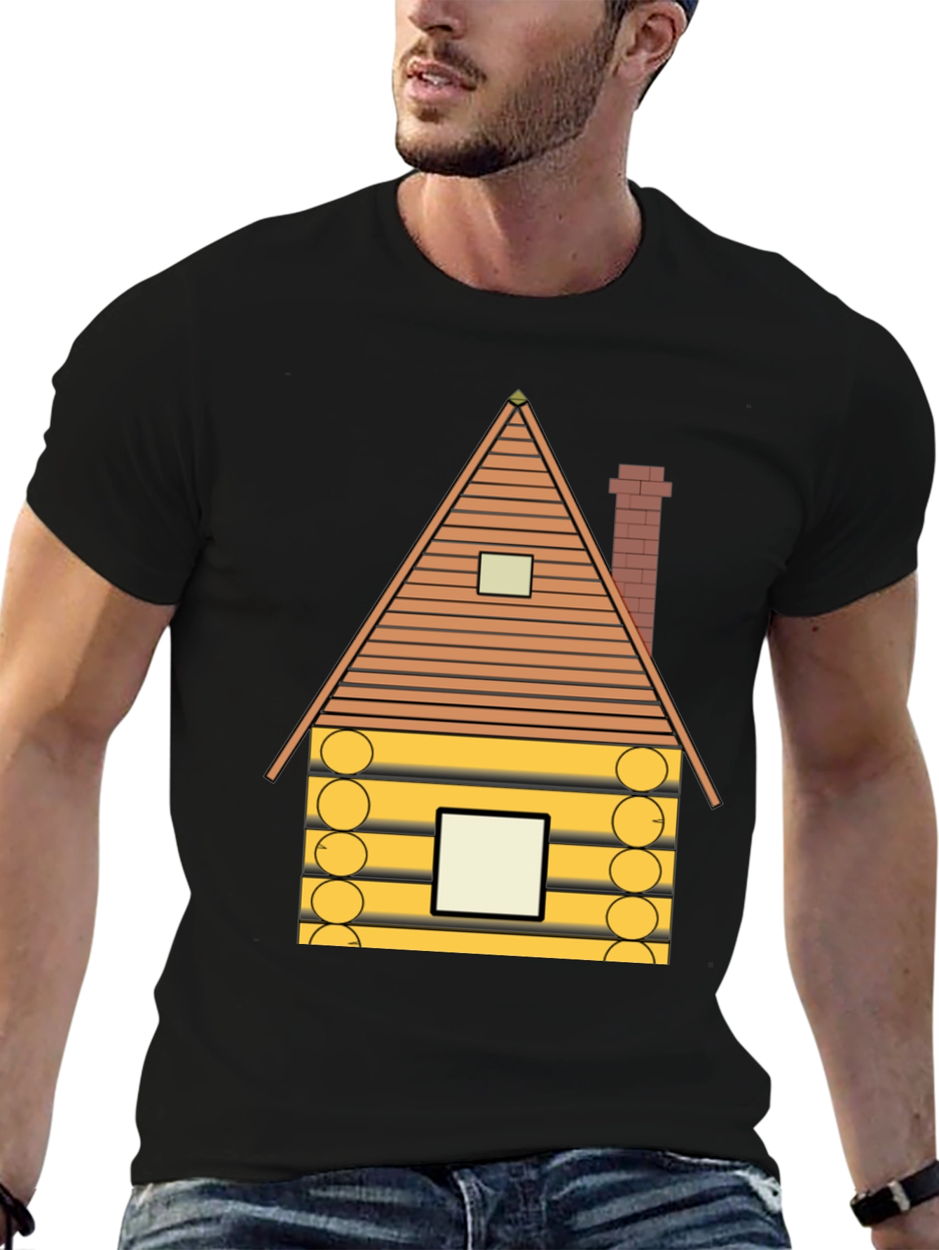 Cabin Graphic T-Shirt - Novelty Design