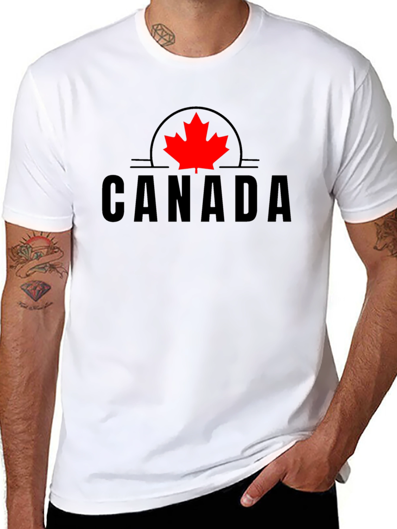 Canada Maple Leaf T-Shirt - Black