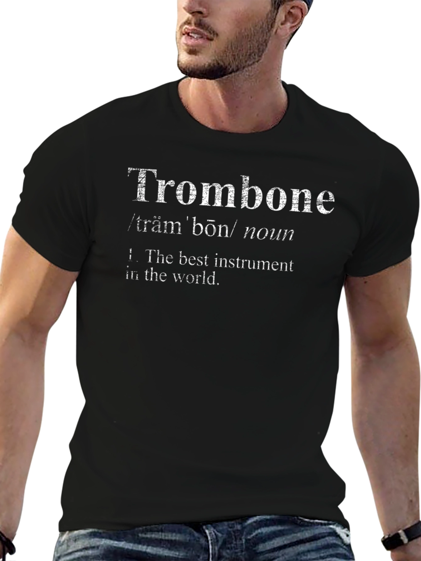 Trombone Definition Graphic Tee - Musicians Humor T-Shirt