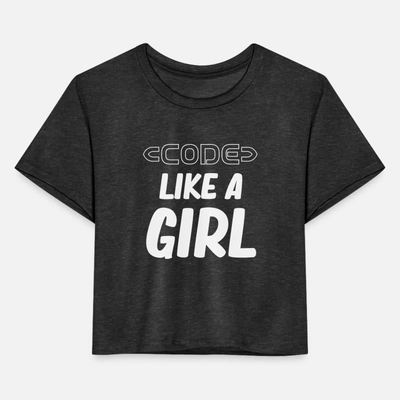 Code Like A Girl Programmer Girl Computer