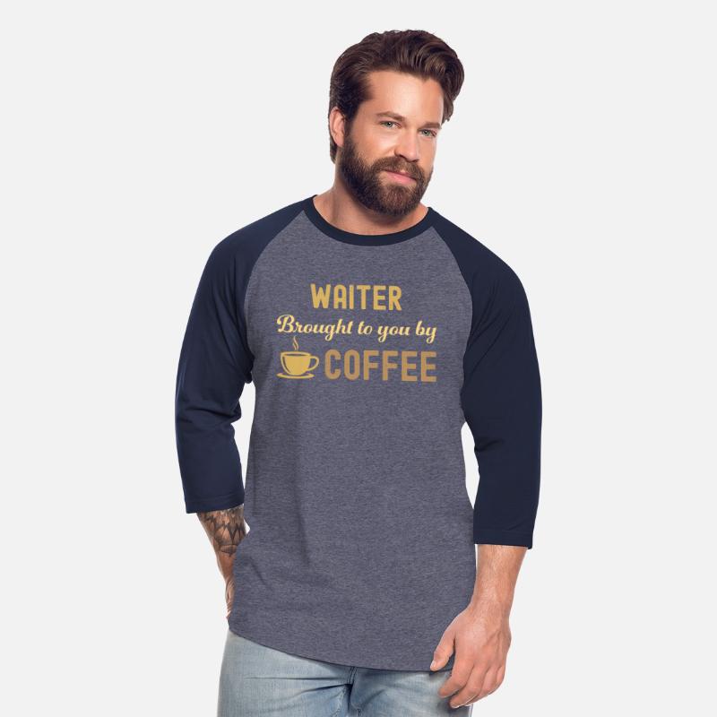 Coffee Loving Waiter Busy Exhausted