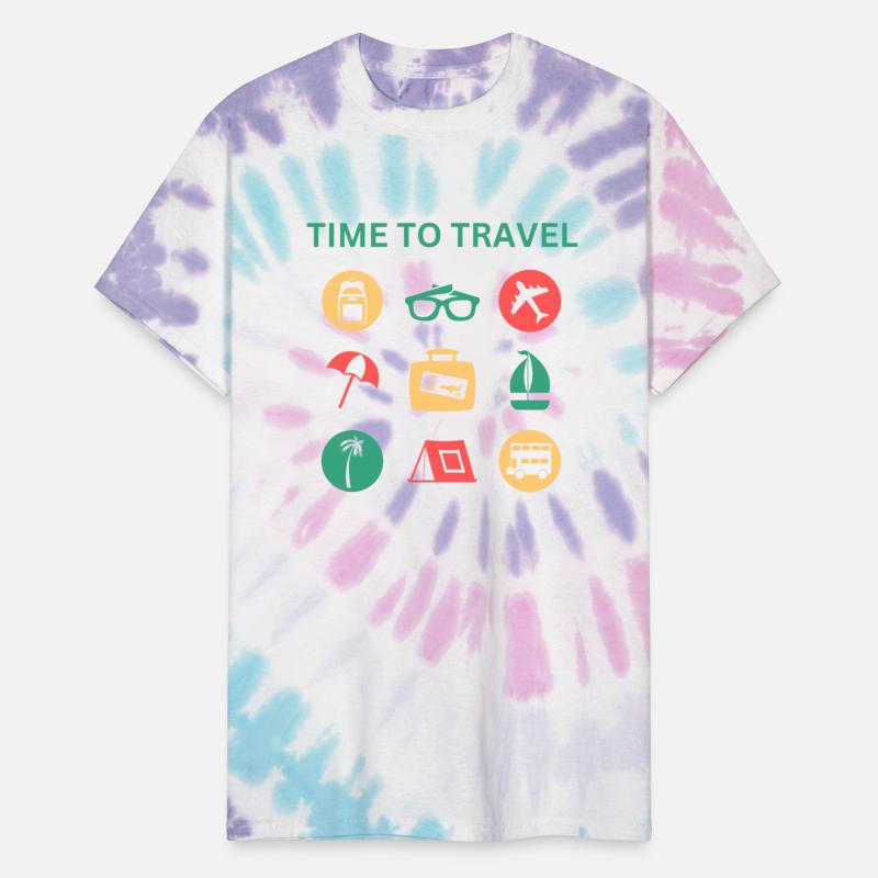 Colorful Icons Travel Illustration