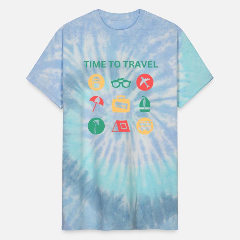 Colorful Icons Travel Illustration