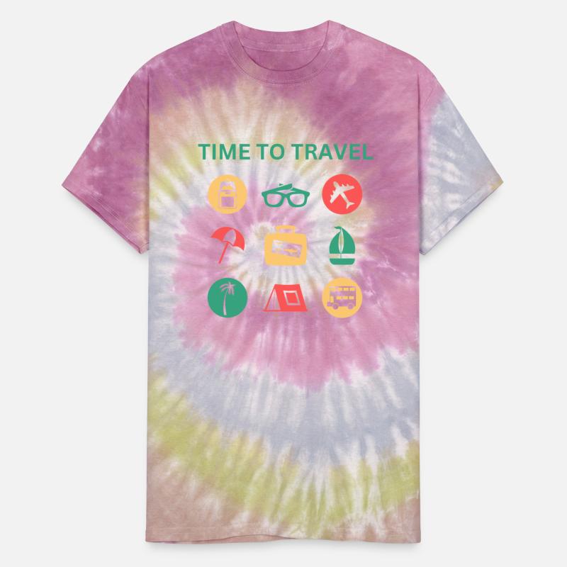 Colorful Icons Travel Illustration