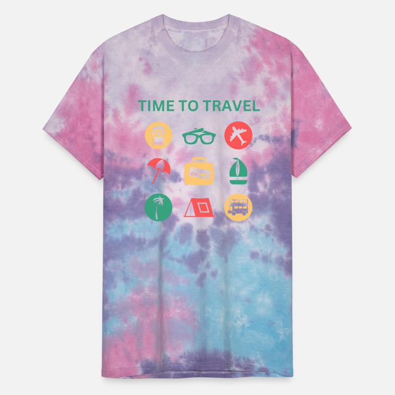 Colorful Icons Travel Illustration