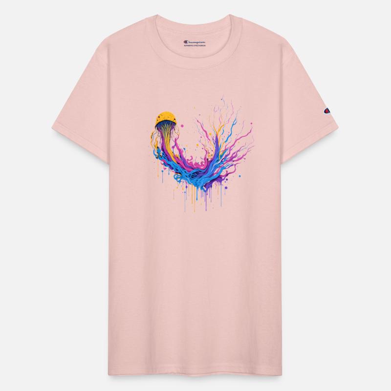 Colorful Jellyfish Splash