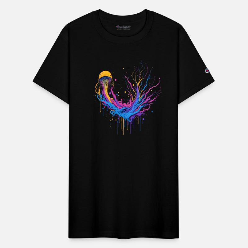 Colorful Jellyfish Splash