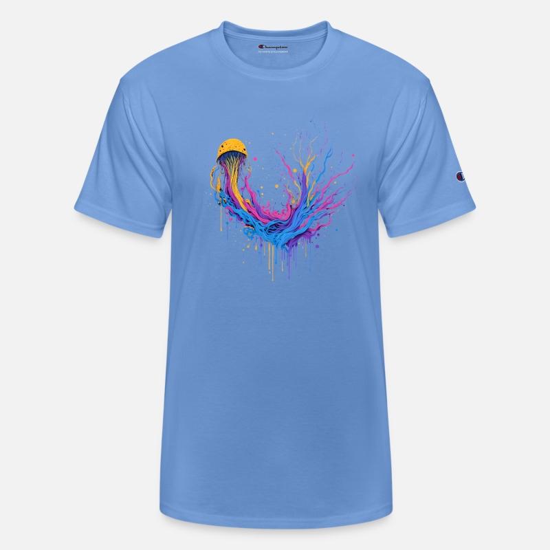 Colorful Jellyfish Splash