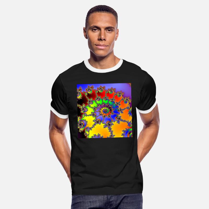 Colorful Julia Set Fractal Spiral