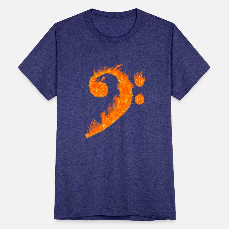 Cool Bass Clef Fire Musicalymbol Lover