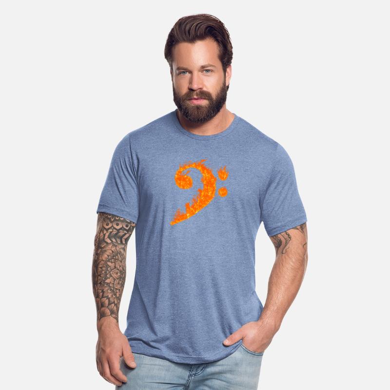 Cool Bass Clef Fire Musicalymbol Lover