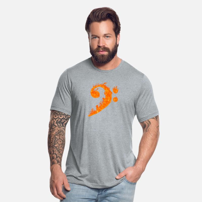 Cool Bass Clef Fire Musicalymbol Lover