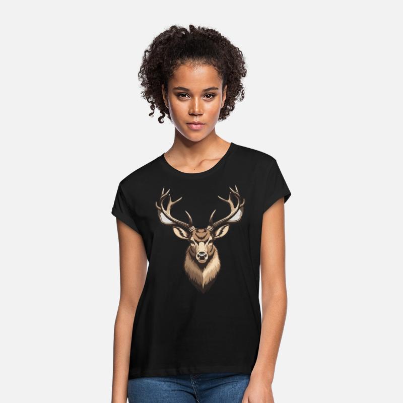 Cool Black Whitetail Deer Head Hunter