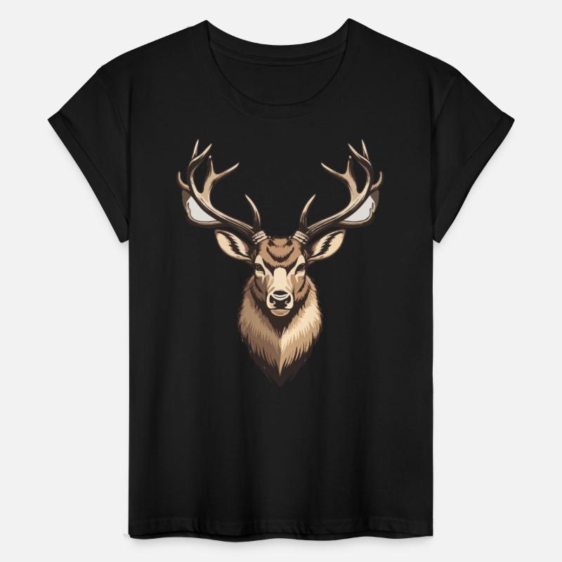 Cool Black Whitetail Deer Head Hunter