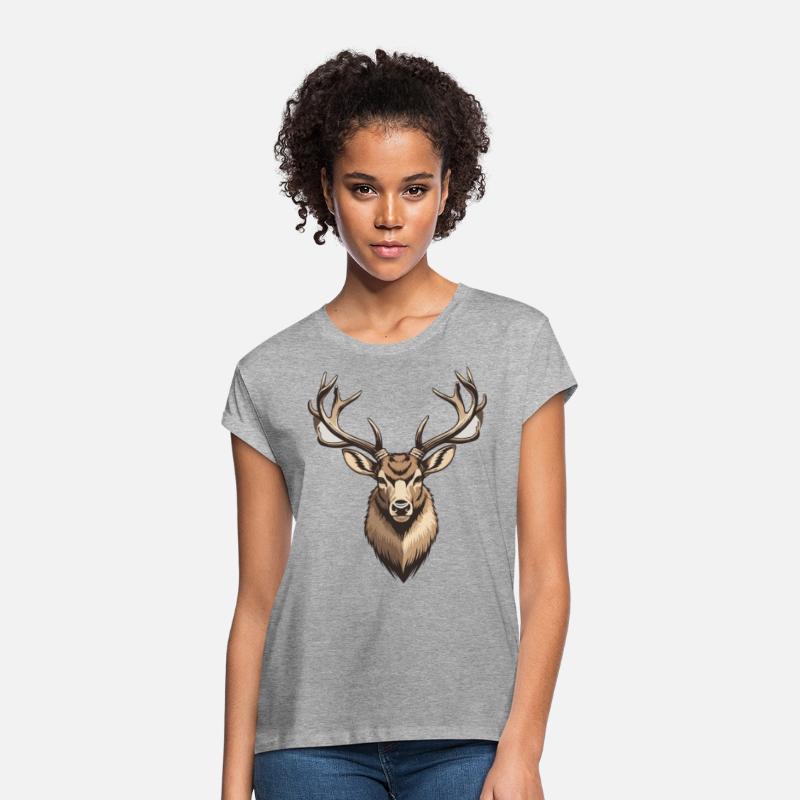 Cool Black Whitetail Deer Head Hunter