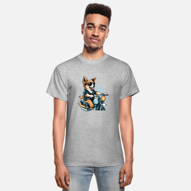 Cool Dog Ride Motorbike
