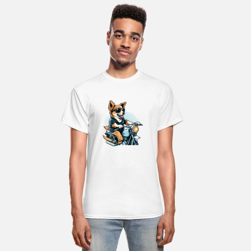 Cool Dog Ride Motorbike