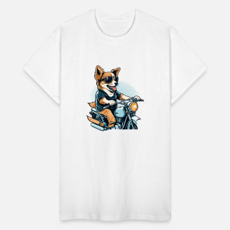 Cool Dog Ride Motorbike