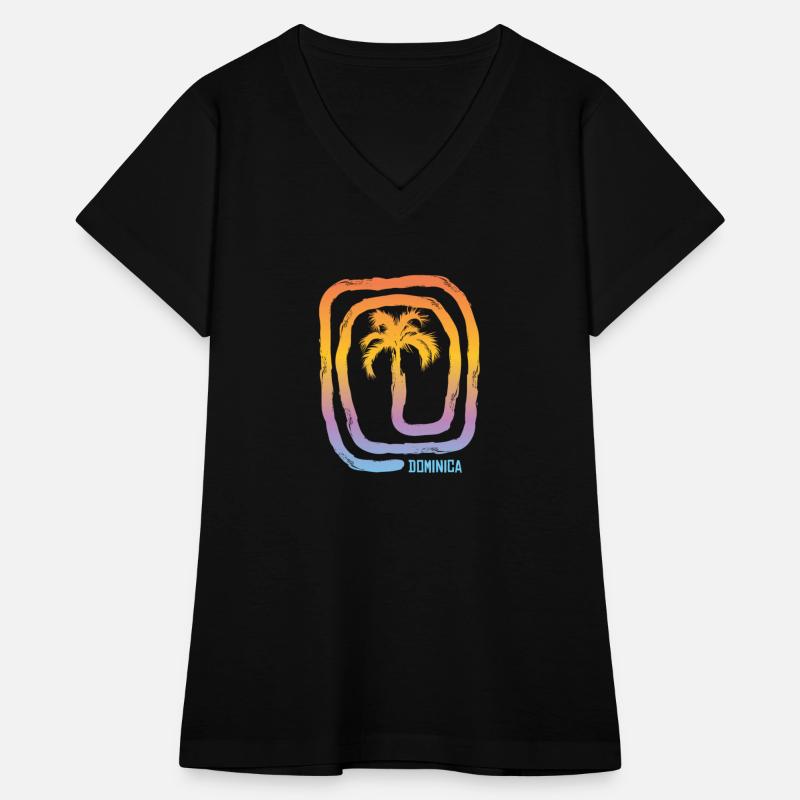 Cool Dominica Palm Tree Souvenir Vacation