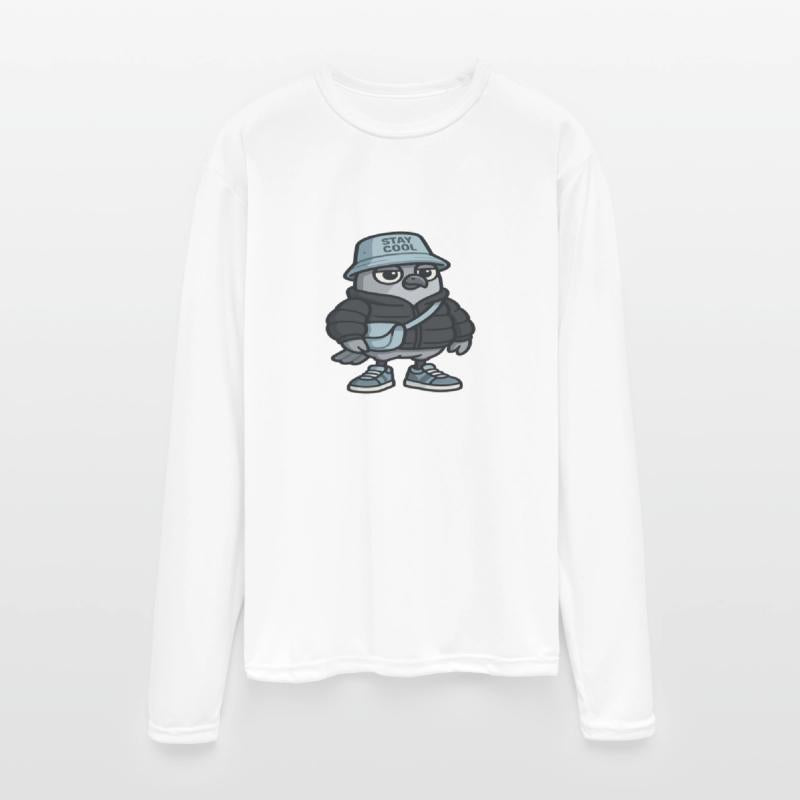 Cool Pigeon in Streetwear | Urban Cartoon Bird