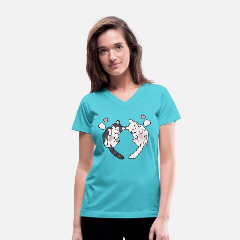 Couple cupid cats