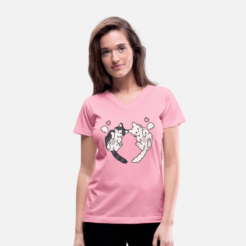 Couple cupid cats
