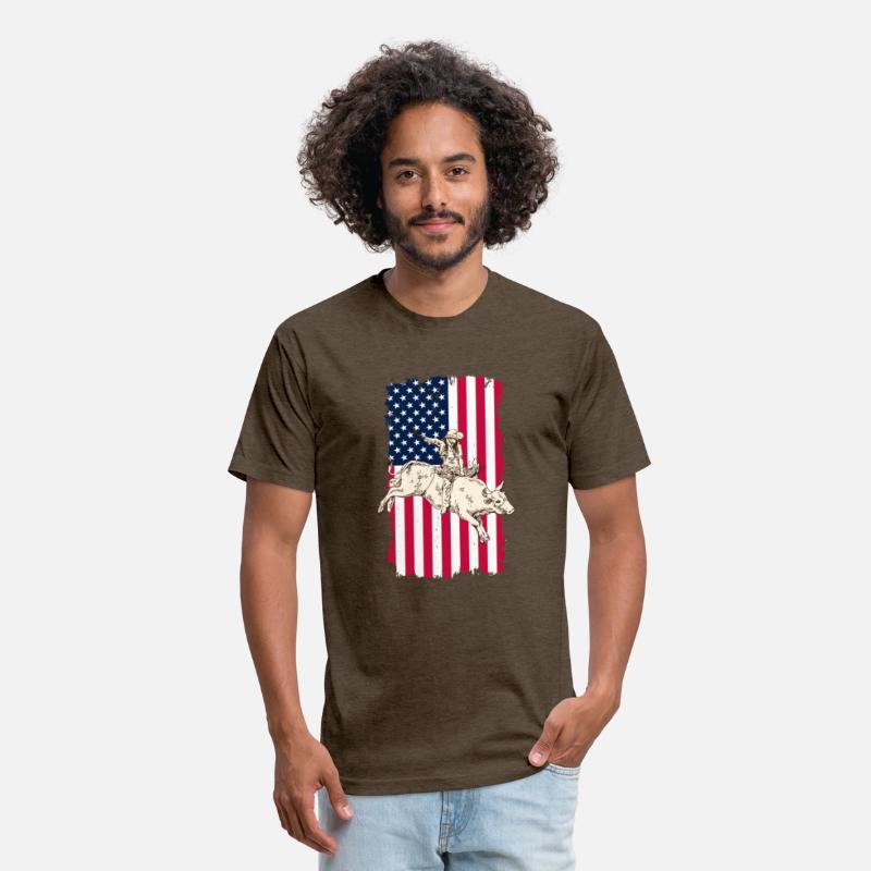 Cowboy American USA Flag