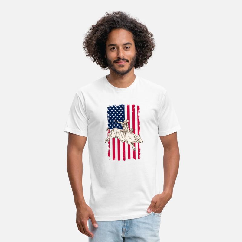 Cowboy American USA Flag