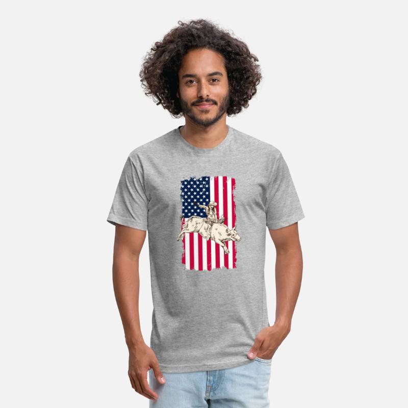Cowboy American USA Flag