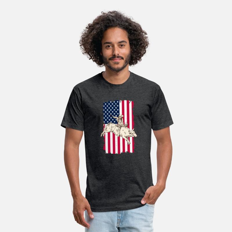Cowboy American USA Flag