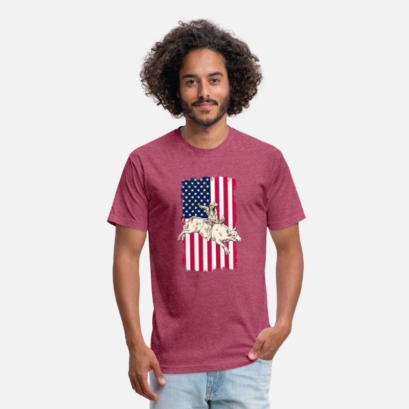 Cowboy American USA Flag