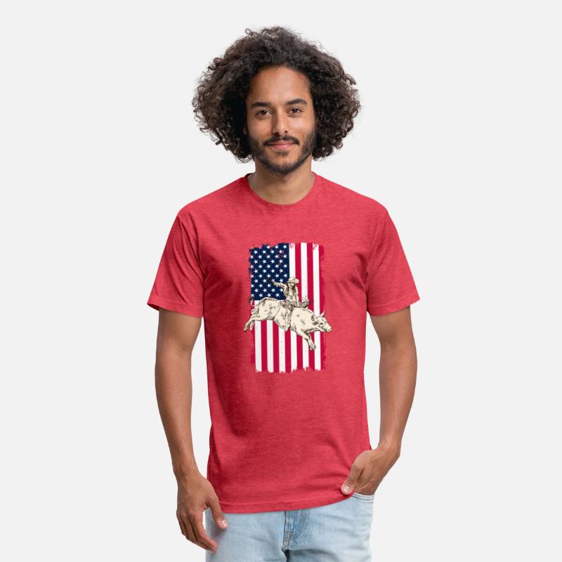 Cowboy American USA Flag