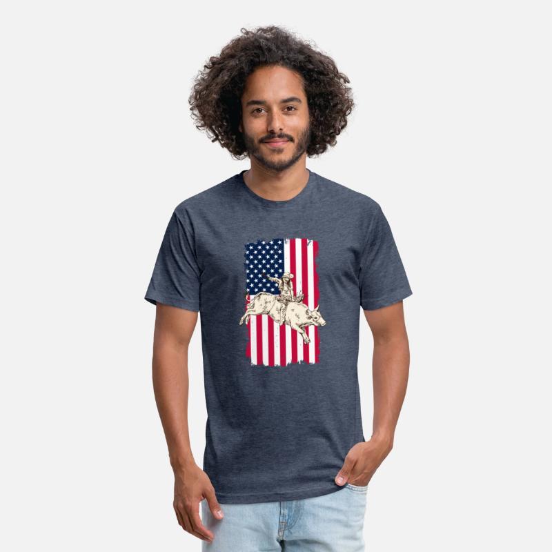 Cowboy American USA Flag