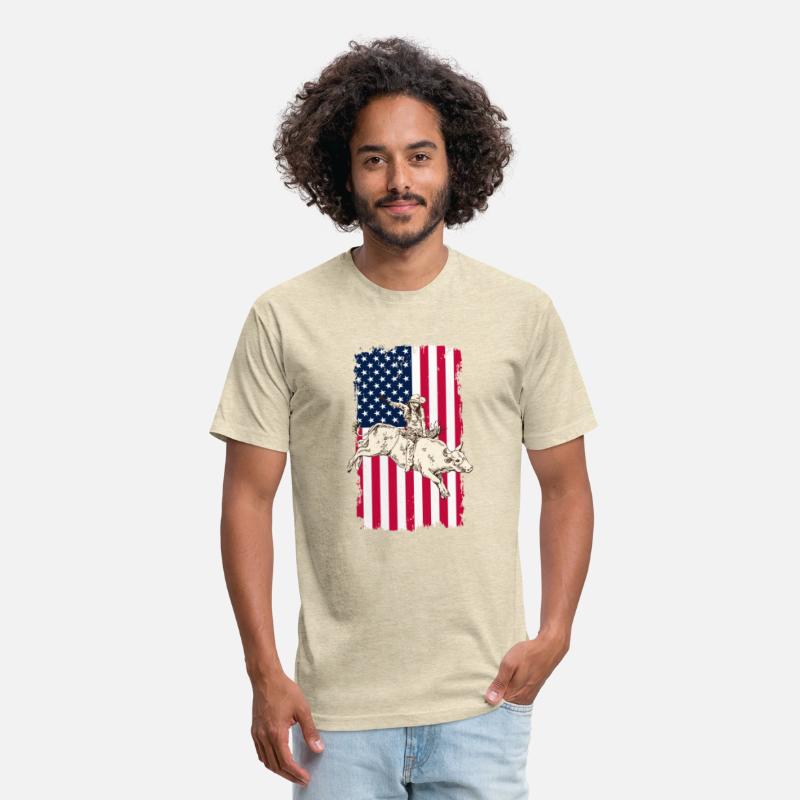 Cowboy American USA Flag