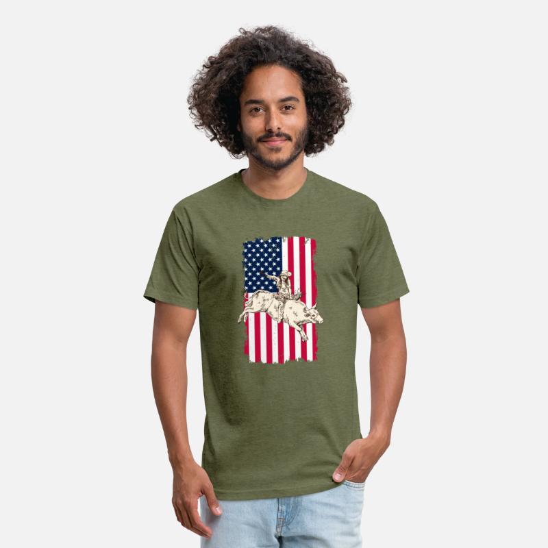 Cowboy American USA Flag