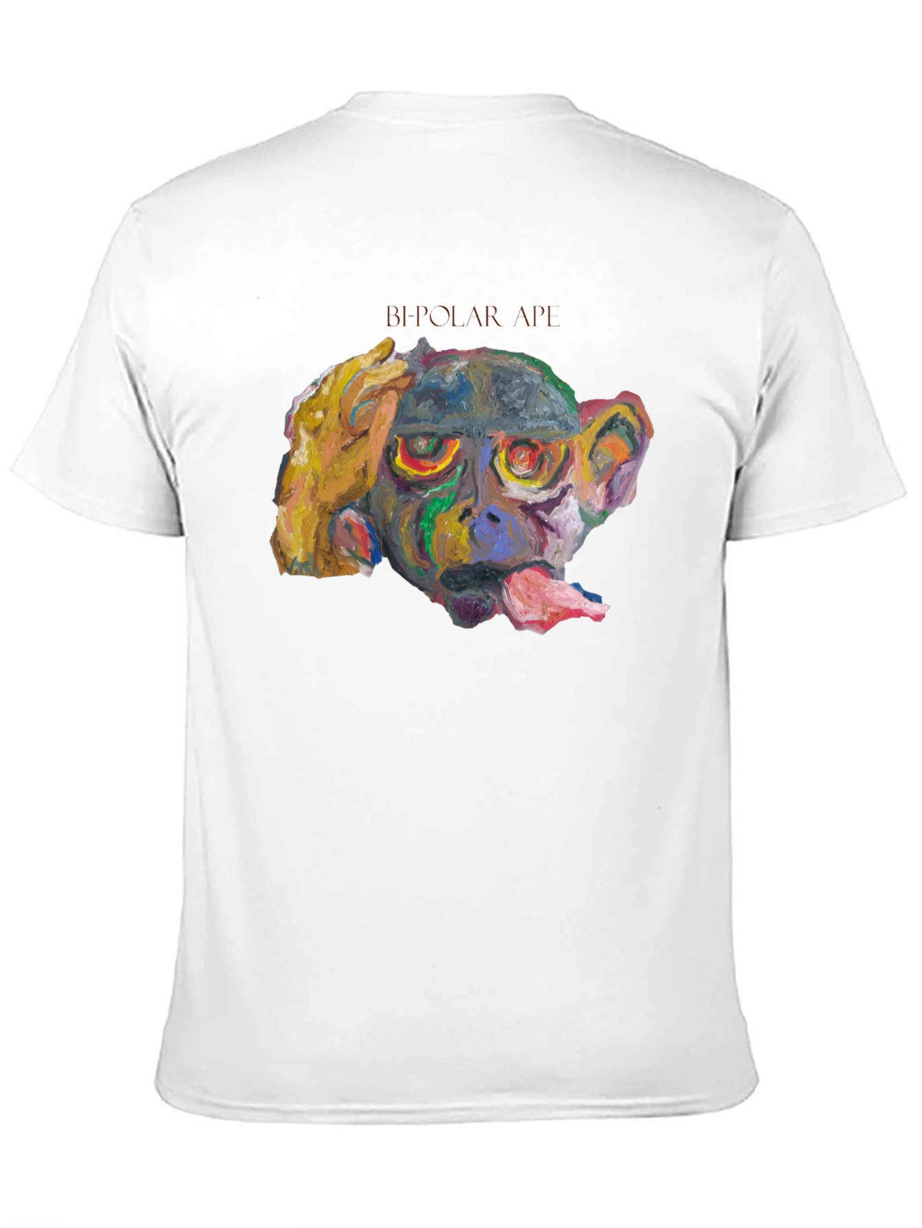 Bipolar Ape Graphic Tee - Unique Artistic Design
