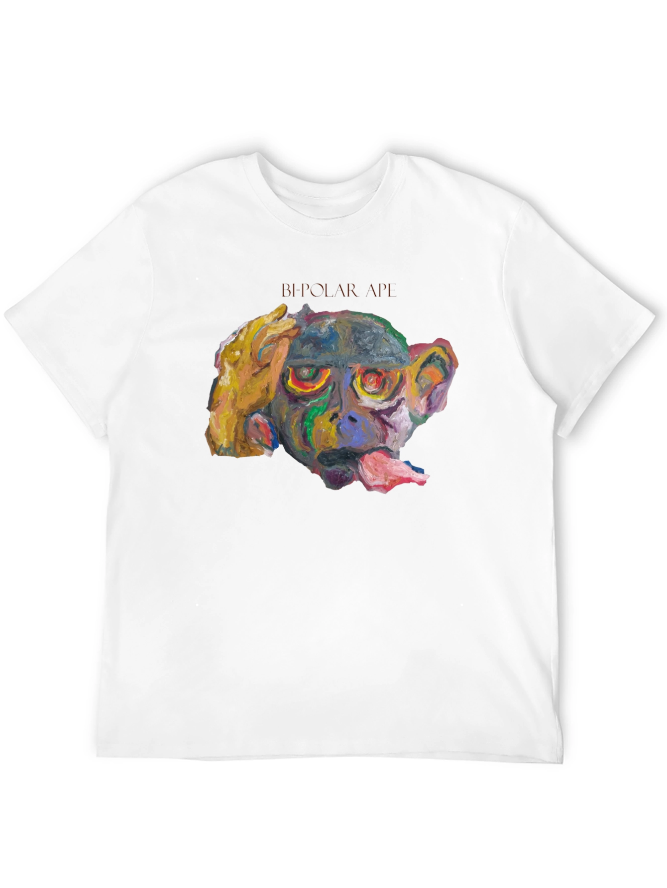 Bipolar Ape Graphic Tee - Unique Artistic Design