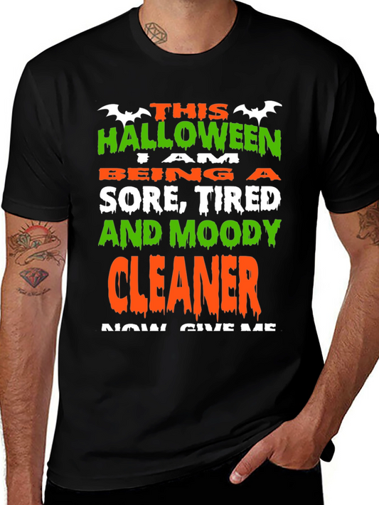 Funny Halloween Cleaner T-Shirt