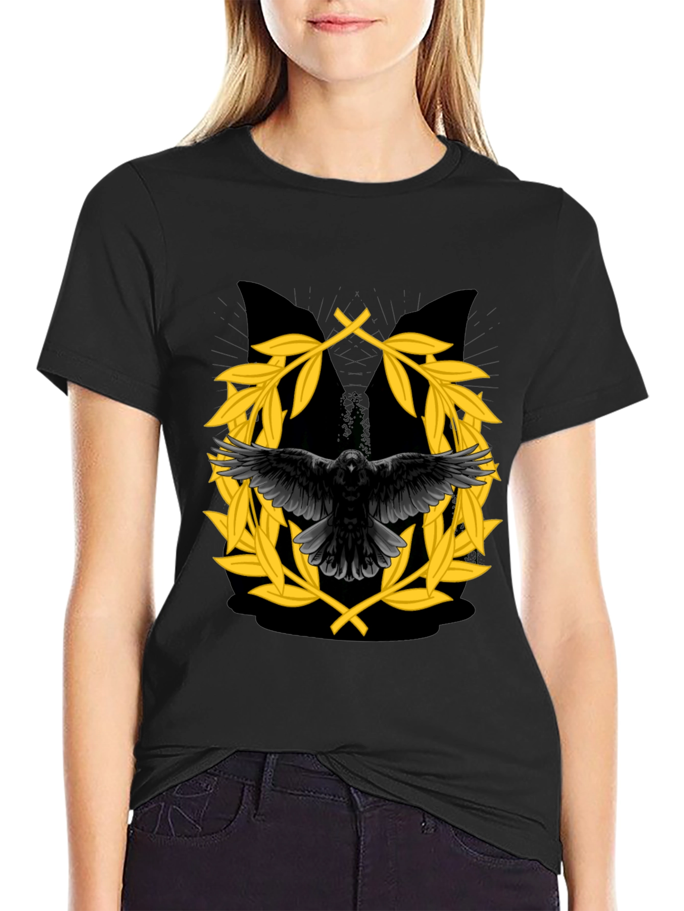 Raven & Laurel Wreath Graphic T-Shirt