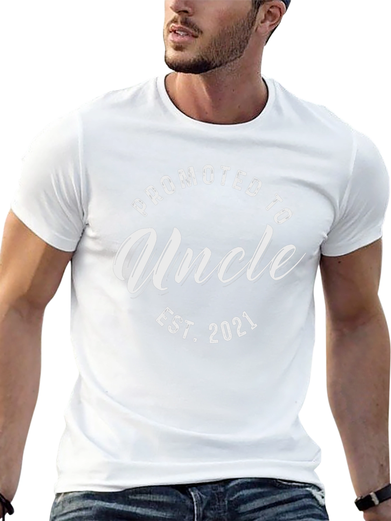 Promoted to Uncle EST. 2021 Graphic T-Shirt