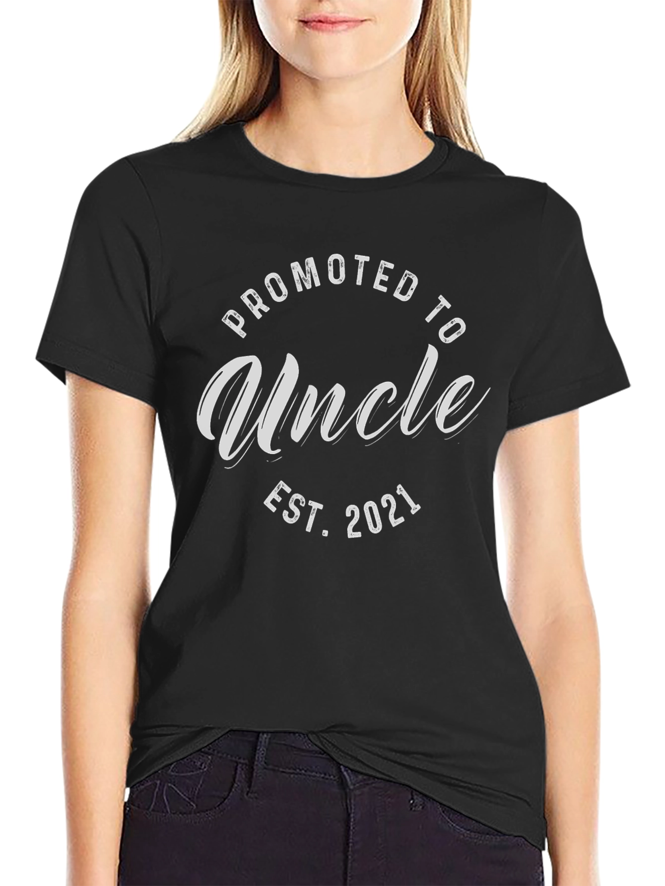 Promoted to Uncle EST. 2021 Graphic T-Shirt