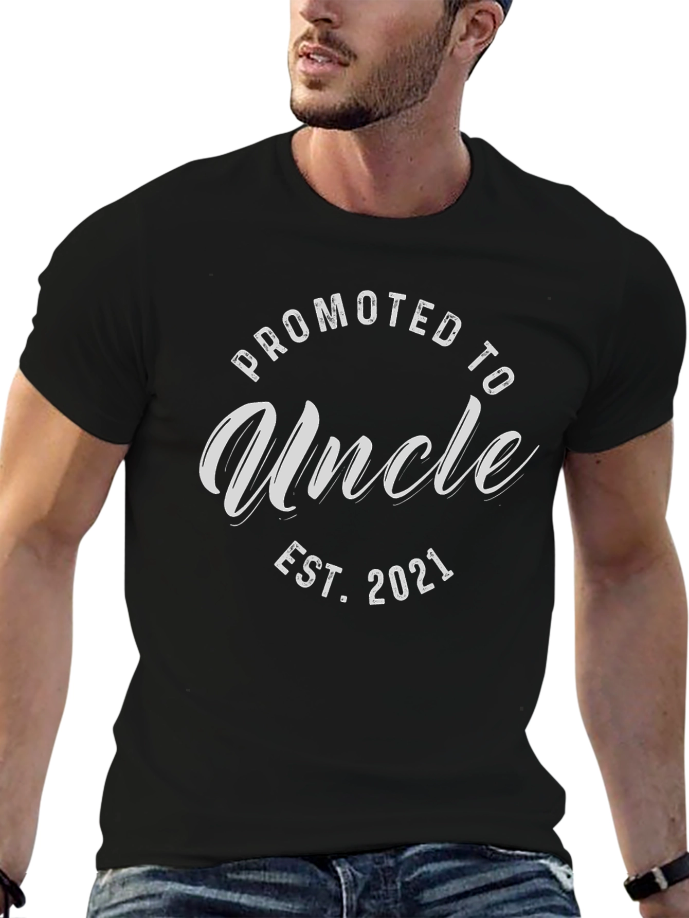 Promoted to Uncle EST. 2021 Graphic T-Shirt