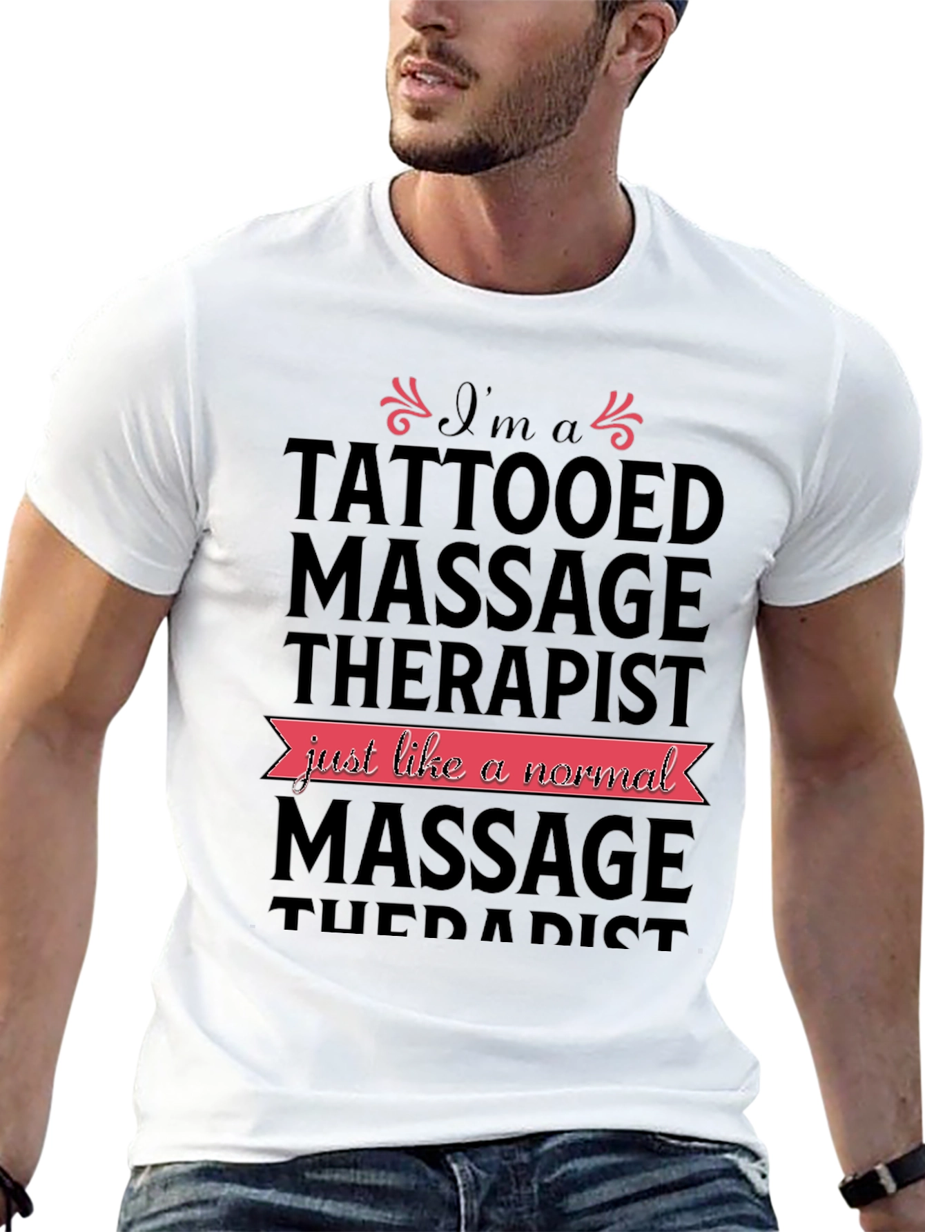 Tattooed Massage Therapist Novelty T-Shirt