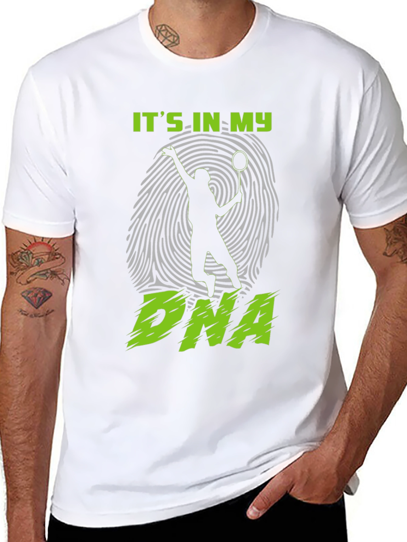 Its In My DNA Badminton T-Shirt