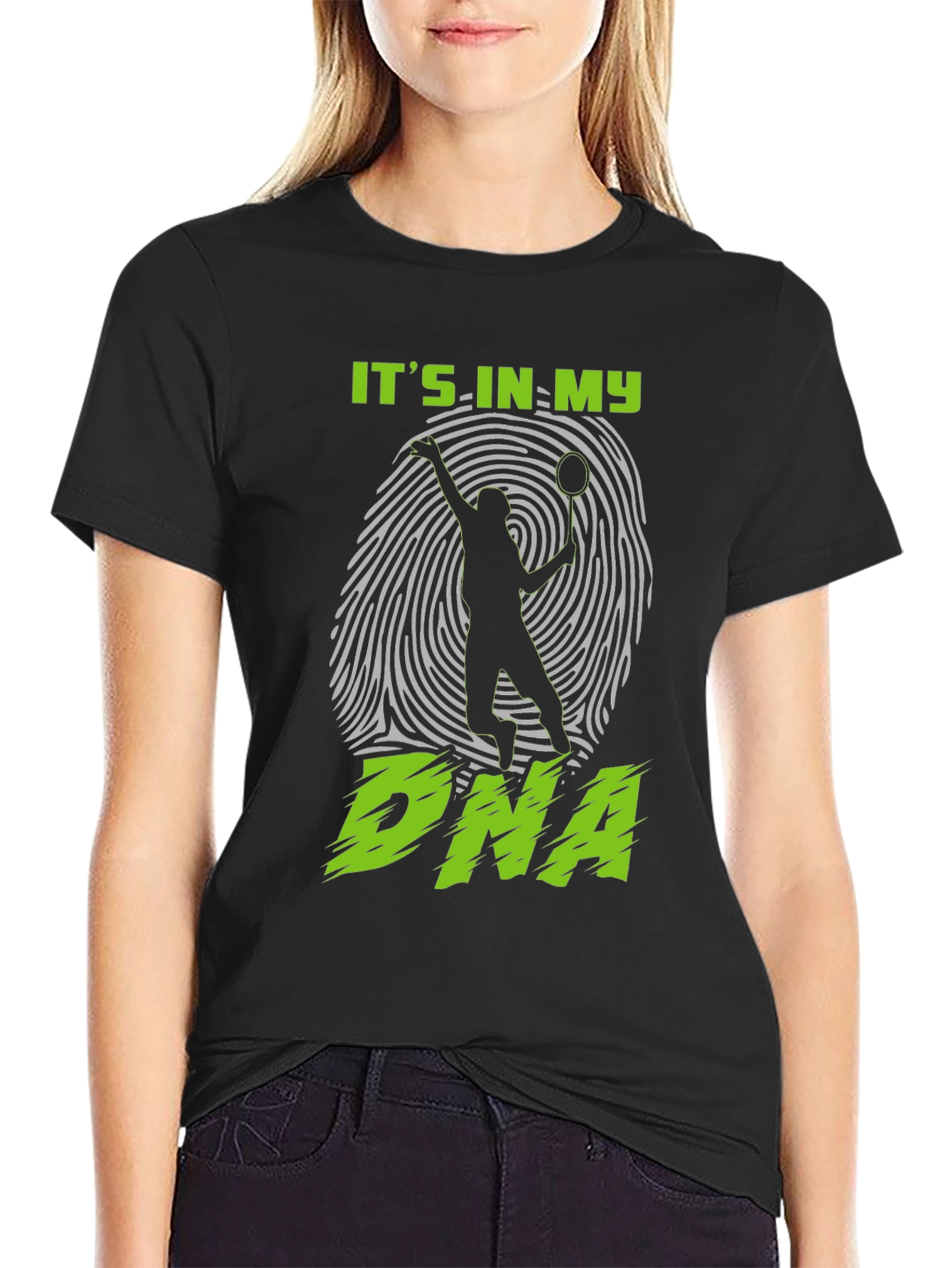 Its In My DNA Badminton T-Shirt