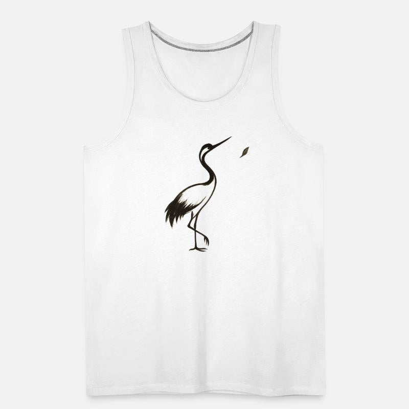 Crane & Petal – Minimalist Ink Bird Design